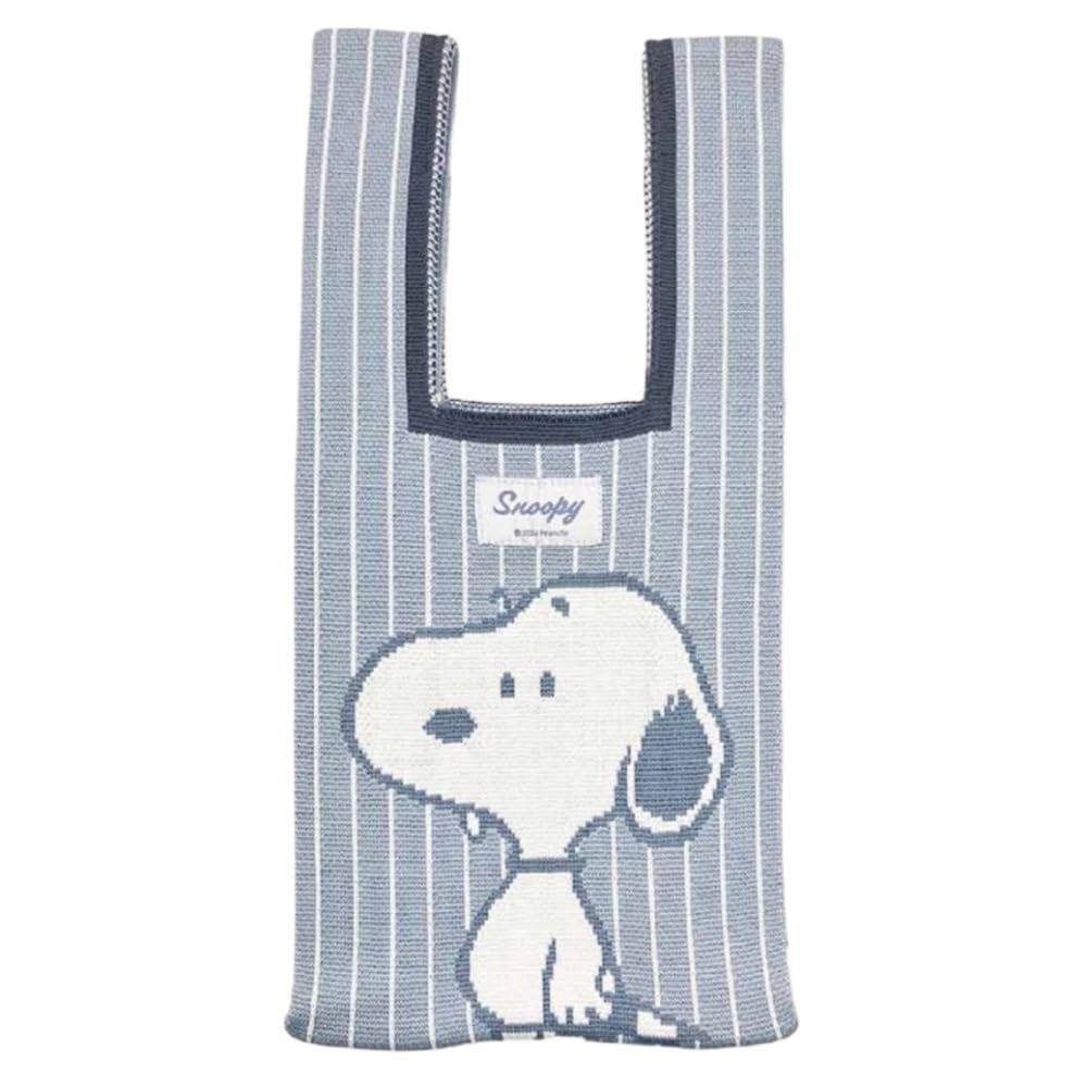 Мини-сумка-тоут Marimo Craft Knit, Снупи, СИНИЙ, Ш200 x В400 мм, SPZ-3381