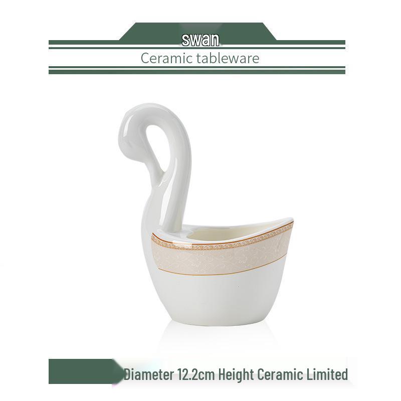 Yun Zhi He Jingdezhen High-Temperature Glazed Chinese Ceramic Tableware Set: Bowls, Plates, Chopsticks, and Dishes