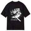 Retro Cat Smoking Printed Cotton T-shirt Summer Men's and Women's New Clothing Fashion Casual High Quality T-shirt Street Wea...