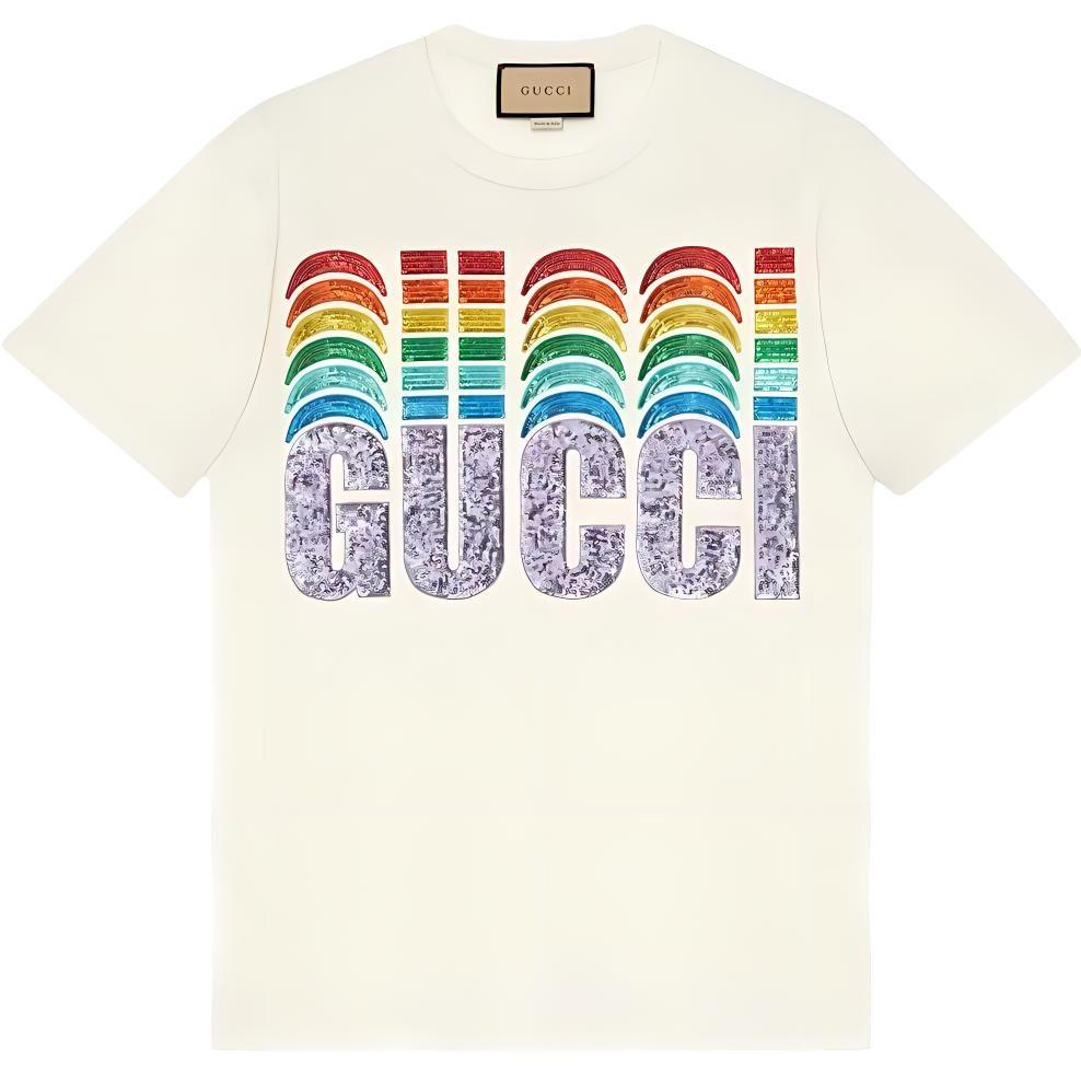 Gucci SS23 T Shirt Women's Beige 717422-XJEVP-9088