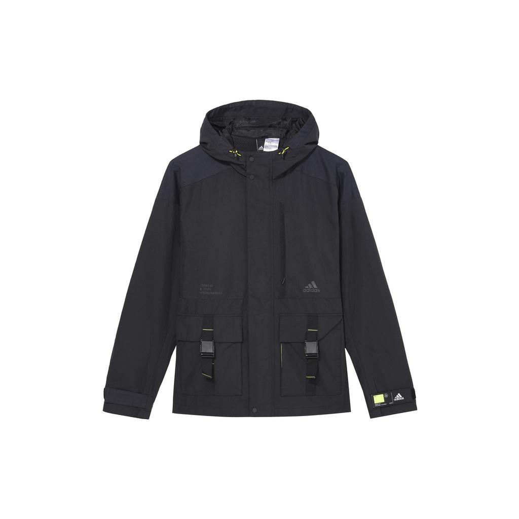 Adidas Jackets Men's Black Hooded Moderate Other GP0988