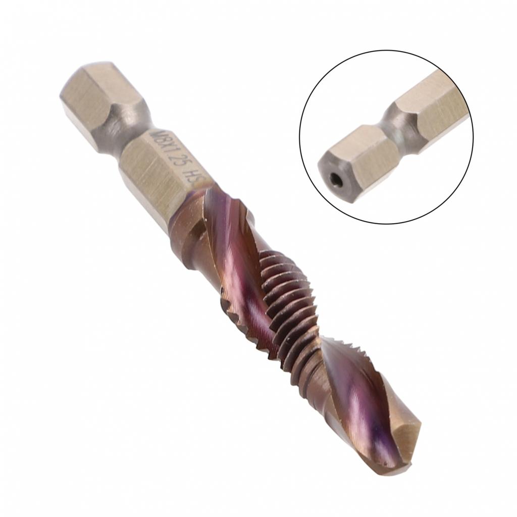 Screw Machine Tap Drill Bit 1/4 Hexagon Shank For Fast Drilling And Tapping