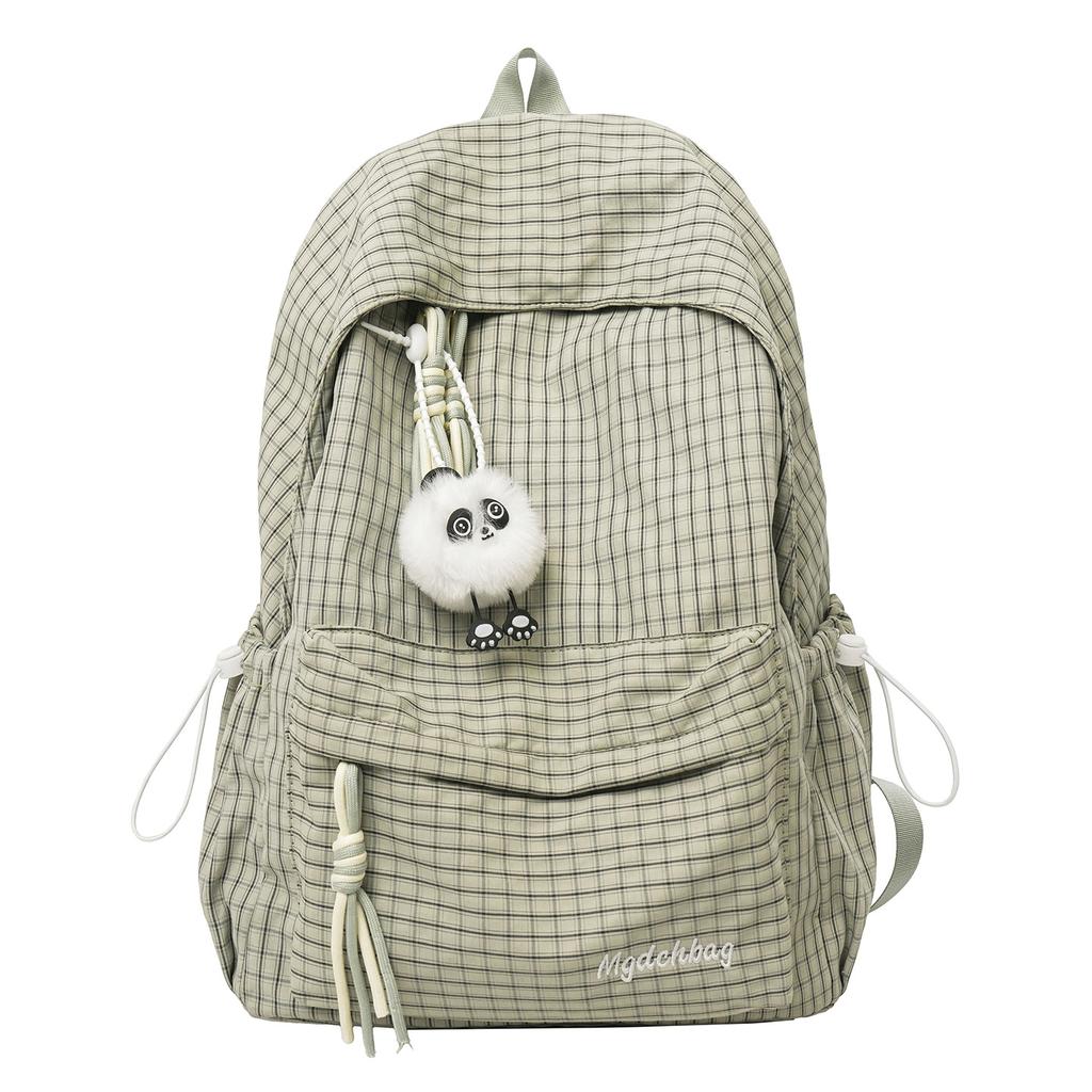 Zaino Scolastico Campus Zaino Scolastico Edizione Coreana Femminile ins Zaino Semplice a Quadri Studente delle Scuole Superiori Grande Capacità Zaino da Viaggio per il Tempo Libero