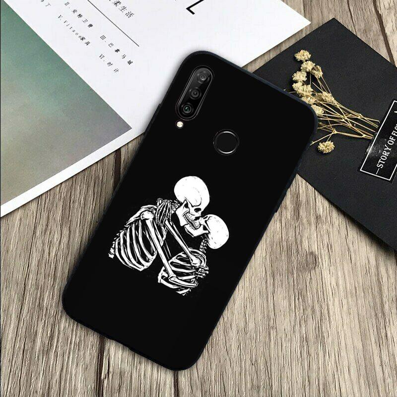 Skeleton Art For Huawei Nova 8i 11i 12i 12s 9 10 SE Y60 Y70 Y90 Y72 Y73 Y61 Y91 P60 Pro P30 P40 Lite Case