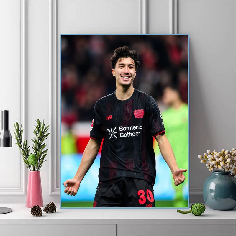 Bayer Leverkusen Ibrahim Maza Pattern 3pcs 100% Round Full Drill 5D DIY Diamond Painting Embroidery Cross Stitch Rhinestone Décor