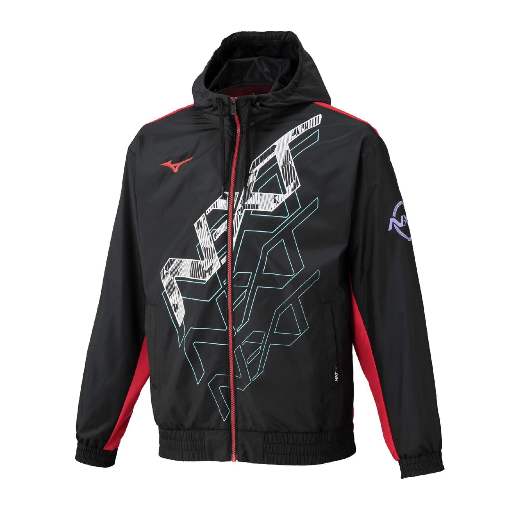 

Mizuno Training Wear Windbreaker Black Jacket, Water-Repellent Jersey, 32JEC220, чёрный