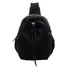 2025 New Casual Niche Original Design Pleated Drawstring Bucket Bag Versatile Sports Shoulder Backpack Women's Bag