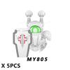 MY801-805 NEW Games Mini Action Figures Bricks Assembly Building Blocks Accessory Toys for Children gifts