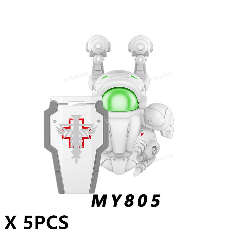 MY801-805 NEW Games Mini Action Figures Bricks Assembly Building Blocks Accessory Toys for Children gifts