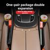 Leather Car Seat Gap Organizer Crevice Side Storage Box Filler Side Storage Pocket With Cup Holder For Ssangyong Car