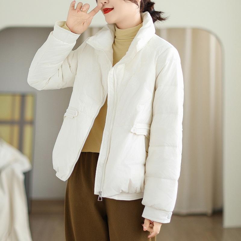 Podzim Jaro Zima Bavlna Vycpané oversized svrchní oděvy dámská ležérní volná bunda Kabát