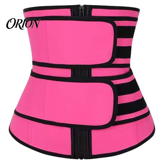 Fat Burning Band Women Waist Trimmer Belt with Zipper, Trainer Sweat Stomach Slimming Wrap, Enhancing Lower Belly Sauna Adjustable Cincher