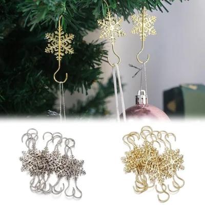 10 pezzi ornamenti natalizi ganci albero di natale gancio palline ganci in metallo decorazione natalizia ganci fiocco di neve