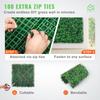 VEVOR Artificial Boxwood Panel UV 24pcs Boxwood Hedge Wall Panels Artificial Grass Backdrop Wall 20" X 20" 4 Cm Green Grass Wall Fake Hedge