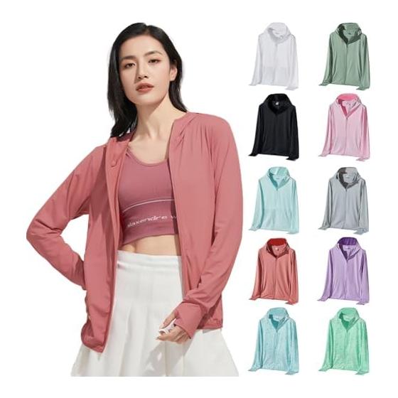 [DMFU] Rash Guard, Women s, Body Cover, Long Sleeve, UV Protection, UPF50+, Large Size, Parka, Swimsuit, Hooded, Cool Feeling, Sun Protection, UV
