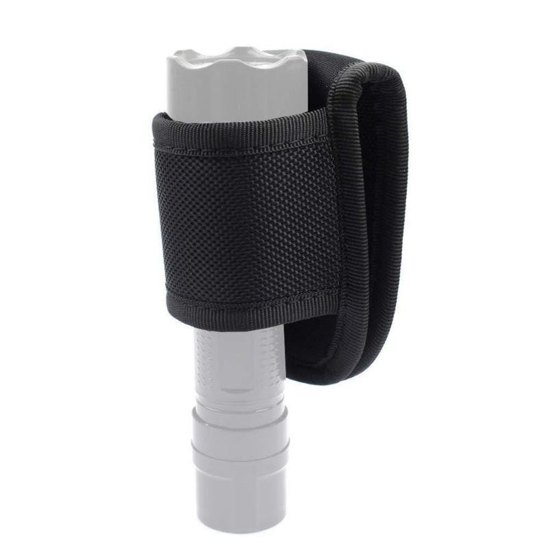 Outdoor Duty Belt Open Top D Cell Compact Light Holder Flashlight Pouch Holster