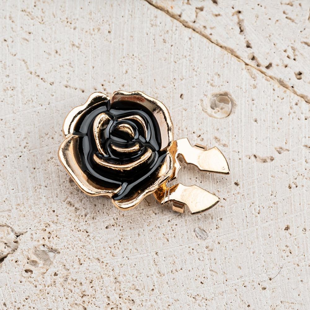 3 PCS Alloy Pearl Flower Button Covers DIY Accessories Flower Cufflinksble  For Men Women Clothing