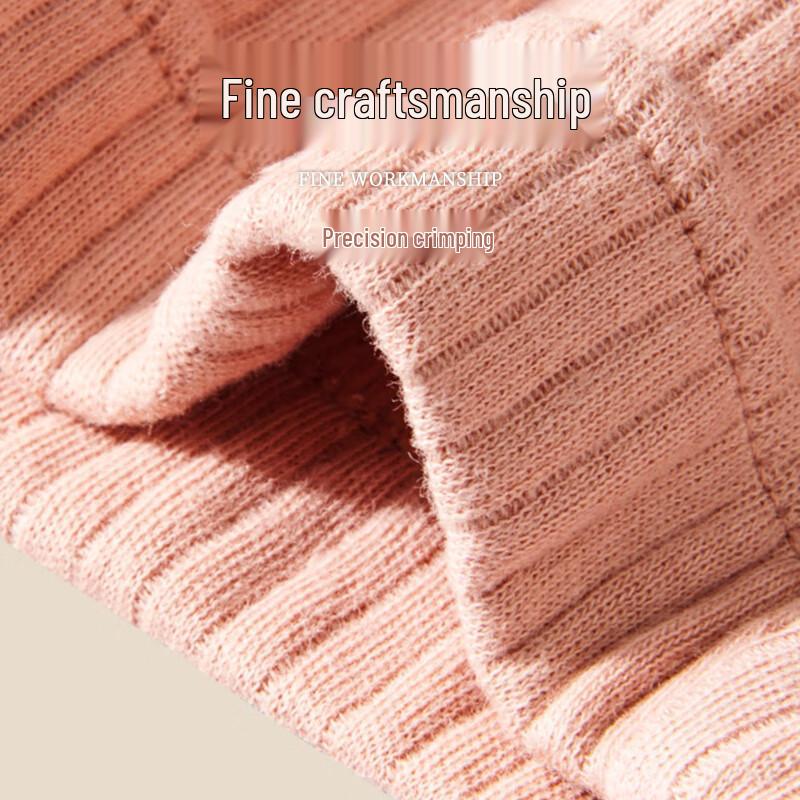 LANGSHA Women's Slim-Fit Striped Lace Thermal Underwear Set