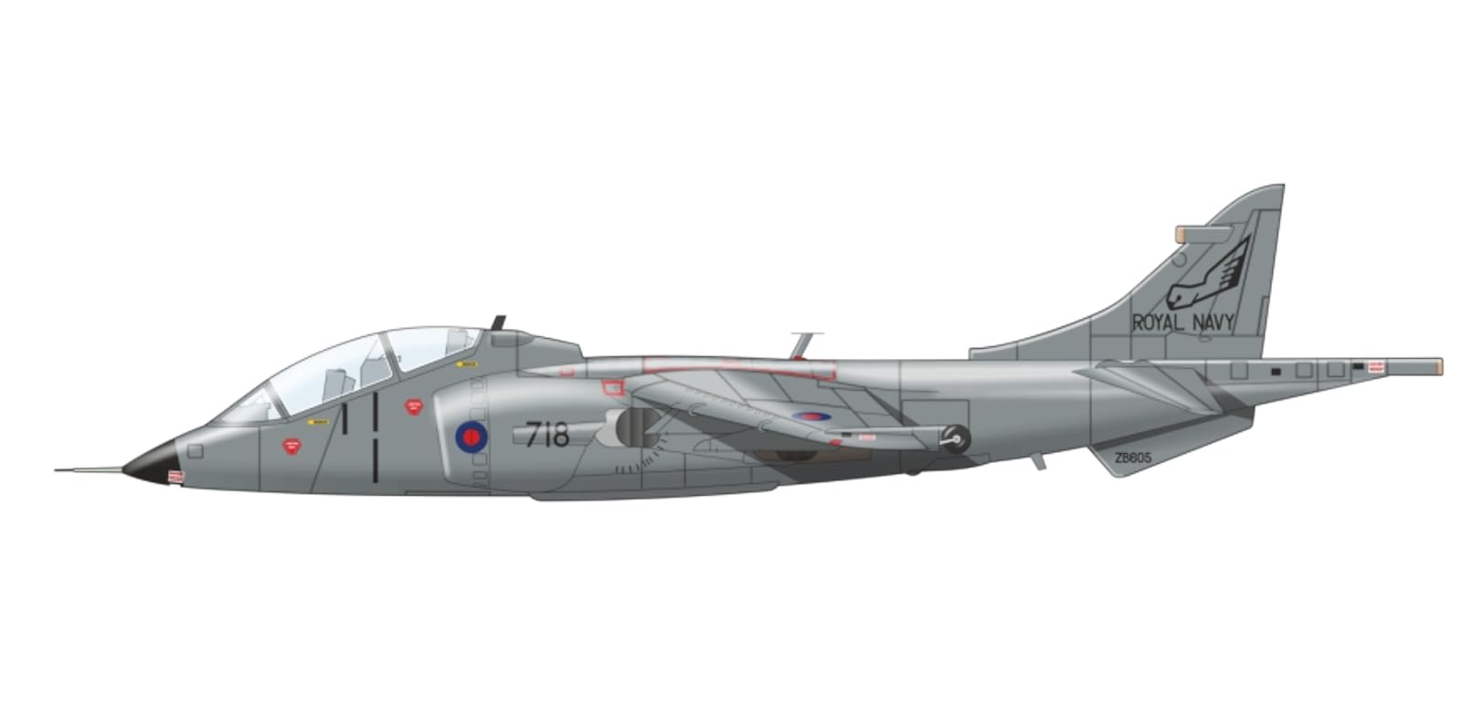 

Пластиковая модель Mark I Harrier MKM144189 1/144 T.4A/T.4N/T.8/T.60 (Самолет)