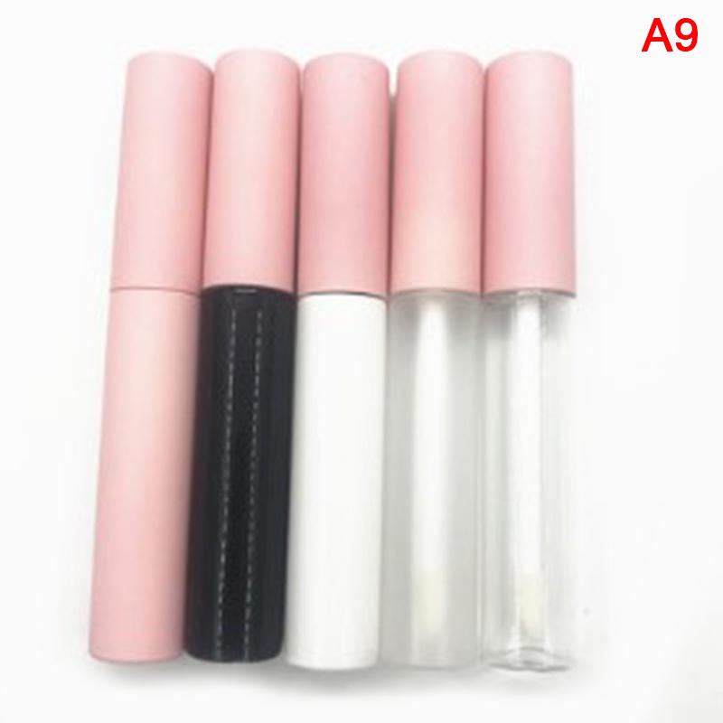 10ml Empty Mascara Tube Clear Revitalash Eyelash Bottle Frosted White,Pink Lid Cosmetic Packing Container