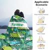 Garbage Truck Personalized Text Blanket Throw Personalized Blanket Warmthful Decor Versatile for Sofa Picnics Bedding Nap Ideal for All Seasons