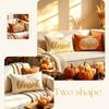Chenille Throw Pillow Covers Maple Leaves Halloween Pillowcase Pillow Protectors  Seasonal Decor