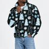 Men's Fall Winter Flannel Christmas Print Pullover Sweatshirt for Casual Holiday Wear