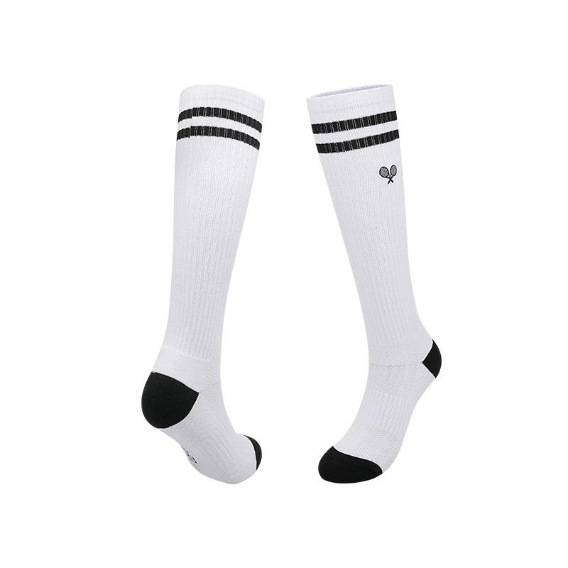 2026 summer professional towel bottom tennis socks men's and women's sweat-absorbing non-slip sports socks cotton medium tube socks