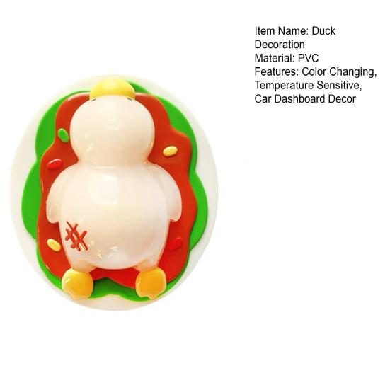 Roast Duck Decoration Color Changing Duck Temperature Sensitive Duck Figurine with UV Sensitivity for Desk