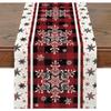 Merry Christmas Christmas Table Runner Faceless Gnome Snowman Table Cover  Home Party Decor
