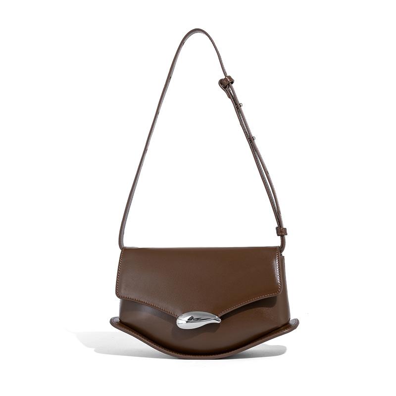 Vintage Underarm Bag Single Shoulder Bag 2025 Fashion Niche Design Personality Saddle Bag Trendy High-end Crossbody Women's Bag
