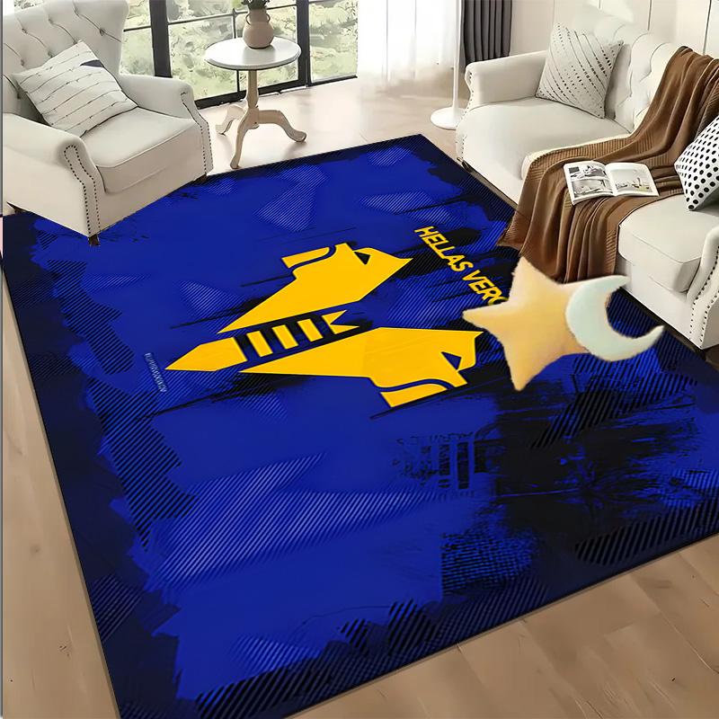 1PC Hellas-Verona Football Club Floor Mat for Living Room, Game Rooms, Office, Bedroom, Office Floor Mat Playful Design, Christmas fan gifts