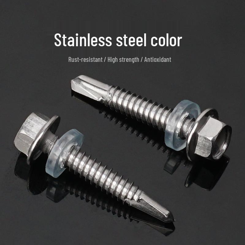 Rust-Proof 410 Stainless Steel M5.5 Hex Head Self-Drilling Self-Tapping Screw