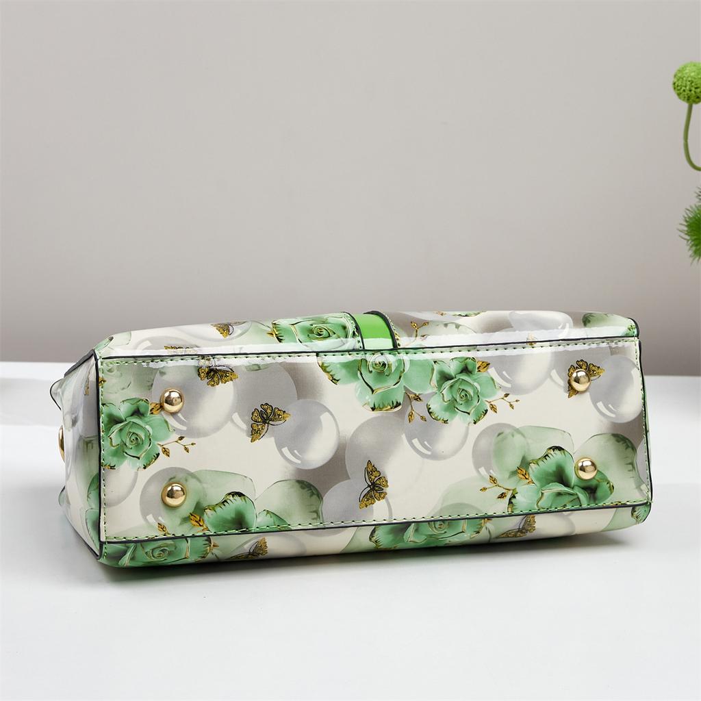 New Printed Splicing Large Capacity Fashion Design Shoulder Bag Textured Light Luxury Trendy Bag For Women