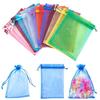 100 Stück/Set Mini gemischte Farbe Kordelzug Süßigkeiten Schmuck Aufbewahrung Netzbeutel Behälter