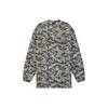 WE11DONE Ss24 Camouflage Round Neck Studded Logo Long Sleeve T-Shirt Unisex Tops Gray WD-TT0-24-792-U-GY