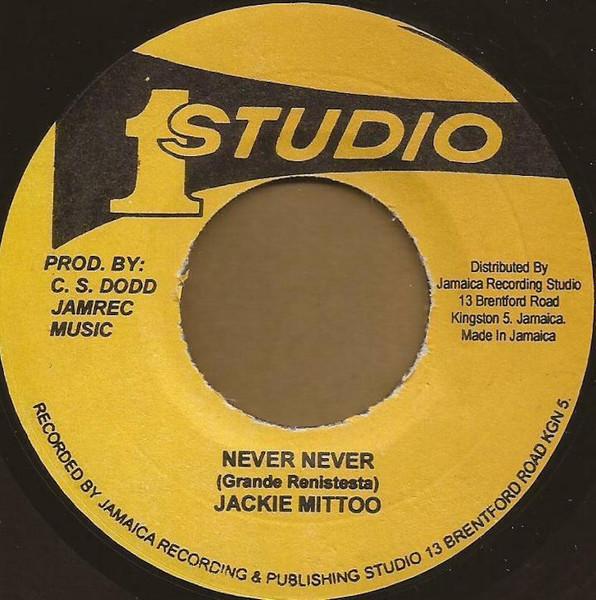 

7inch Record JACKIE MITTOO / JACKIE MITTOO & SOU - Never Never / Version Ever NONE Studio One 2013 Jamaica Reggae, Ska & Dub Used