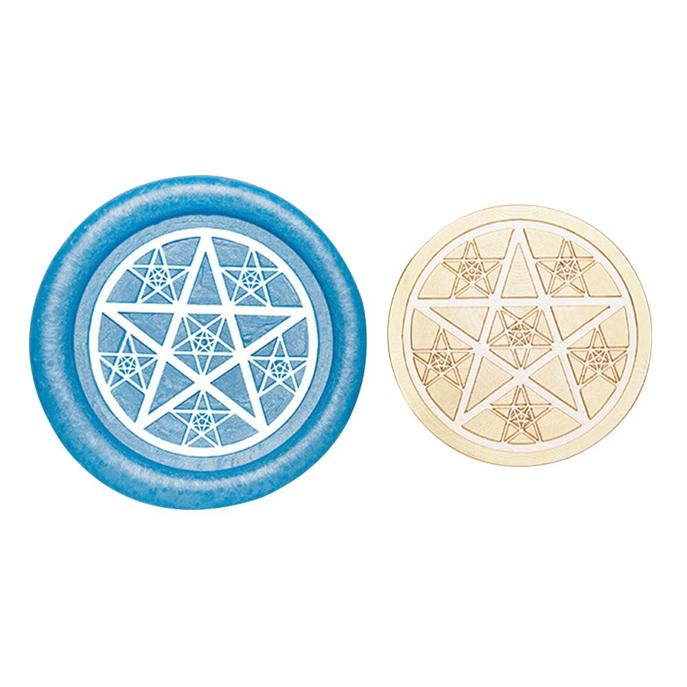 Wax Copper Head Six Pointed Star Series Vintage Craft Sealing Stamp Head For Cards Envelopes Wedding Invitations Gift Packaging