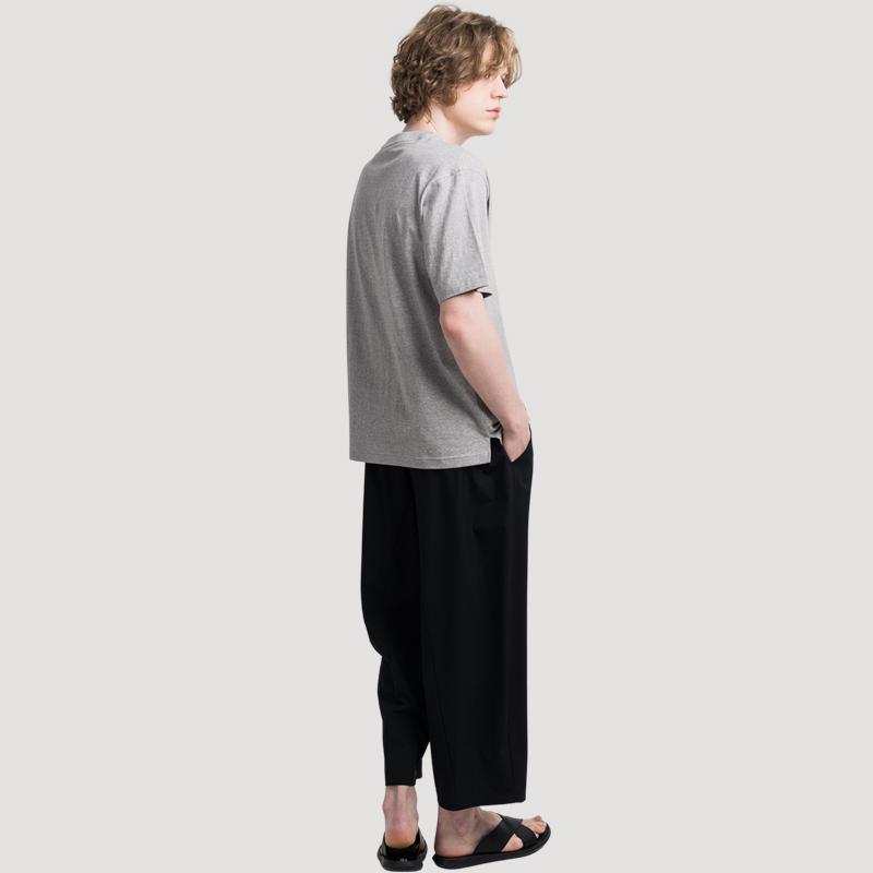 CUSTOMUS Cool Touch Four-Way Stretch Balloon Fit E-Elastic Waist 9/10 Length Wide Pants Cxs25Mwpt613 Bla