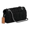 Coach Tabby 20 Metallic C Logo Bedel Denim En Napa Leer Handtas Dames handtas Zilver Zwart CR701-LHBLK