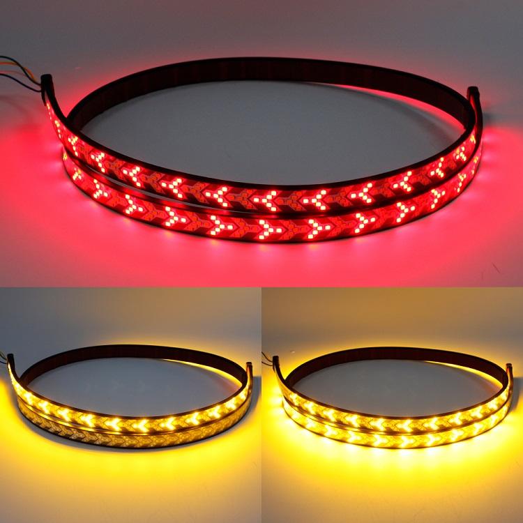Pickup LED Car Tailgate Light Strip with Reversing Signal Warning Park Rear Tail Light Auto Turn Signal for Pickup SUV 12V 24V