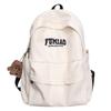 Schoolbag Hong Kong style ins tide brand backpack for men and women large capacity Japanese simple literary canvas student schoolbag trend backpack