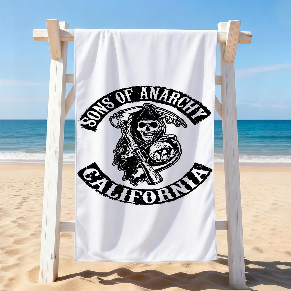 Crime TV series S-Sons of A-Anarchy Towel Drying Bath Towel Applicable To Light Swimming Camping Yoga Beach Out