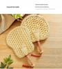 Durable Handmade Large Wheat Straw Palm Fan for Summer Household Use