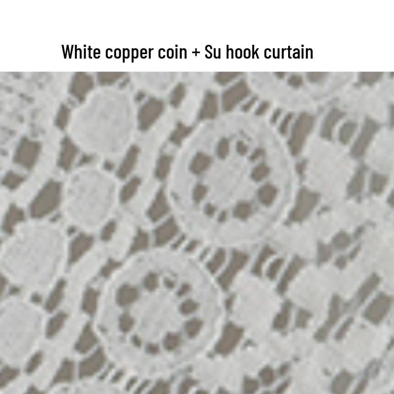 

Скандинавський бежевий геометричний квітковий мереживний тюль для вітальні та спальні 150W x 200CM