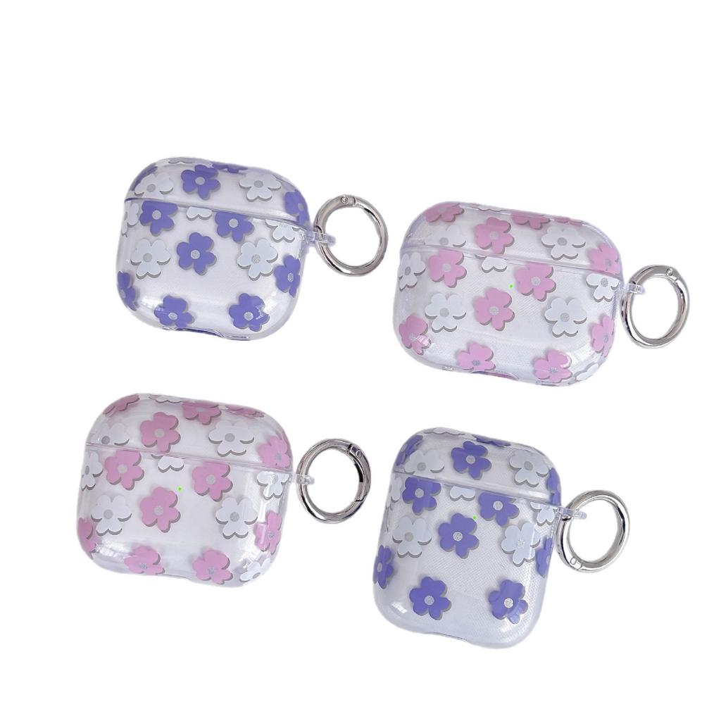 Creative scallion oil powder flower suitable for apple AirPods 1 earphone cover new Pro1 earphone case tpu soft case