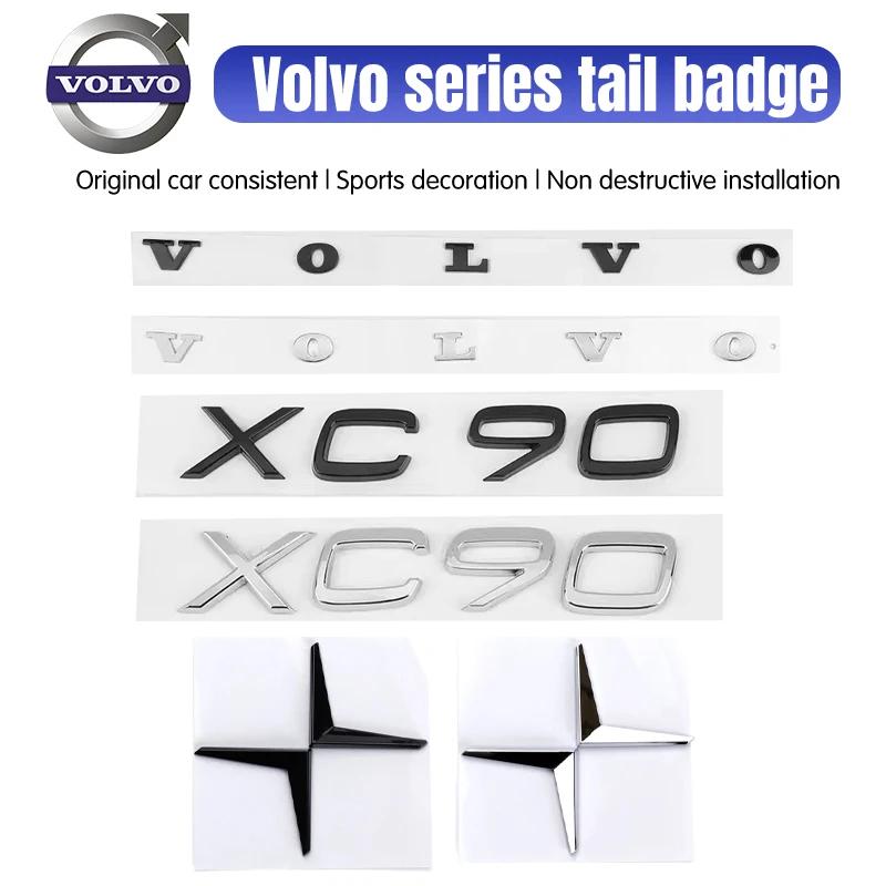 Car Audio Decorate 3D Aluminum Badge Emblem Stickers For VOLVO XC90 XC60 V40 V60 S60L Rear Logo Volvo Logo T4 T5 T6 B3 B4 B5 B6