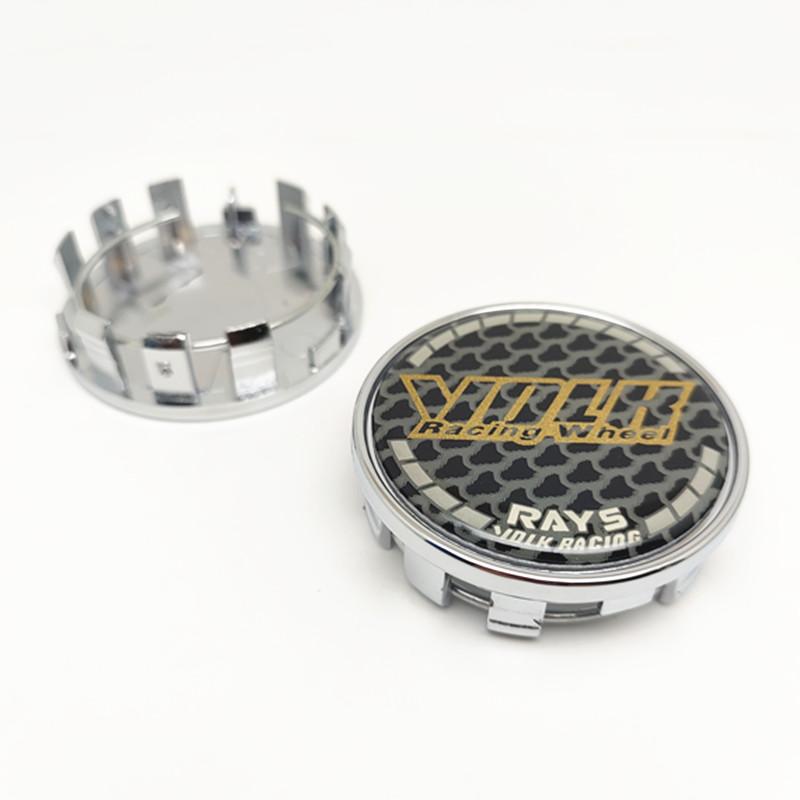 ASW1 4pcs 54mm 50mm Wheel Center Caps Hub W Work Rays Volk Racing Car Styling Rims Cover Emblem Badge