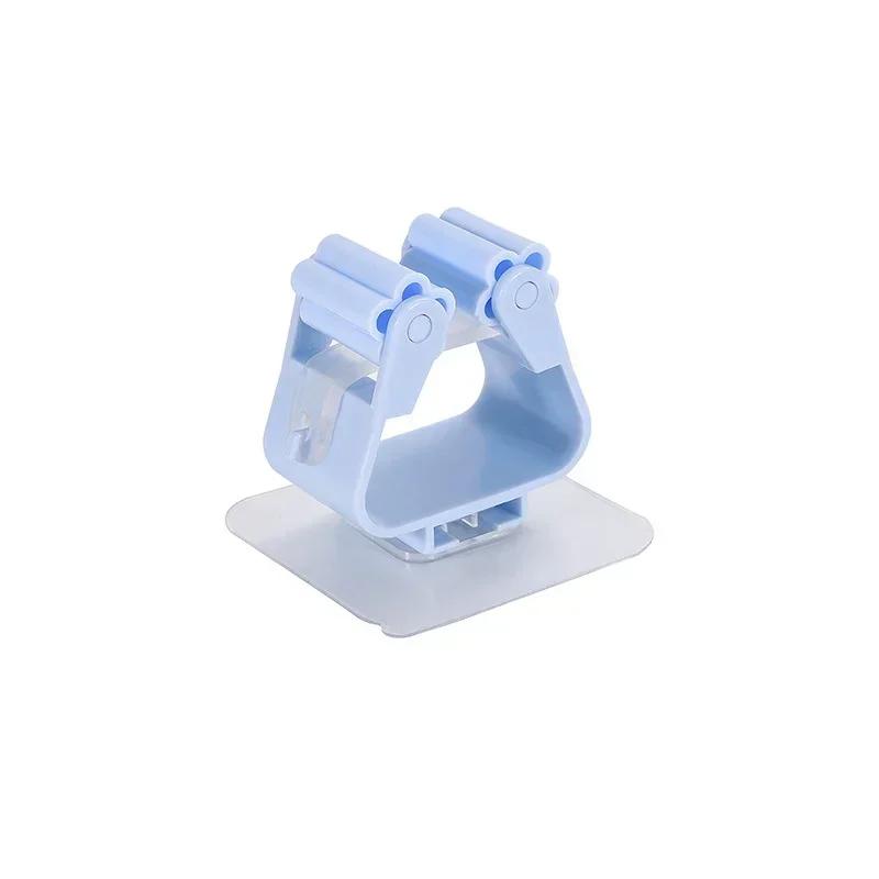 Mop Rack Bathroom Accessories Wall Mounted Shelf Organizer Hook Broom Holder Hanger Behind Doors/On Walls Kitchen Storage Tool