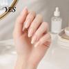 Almond Shaped Press On Nails 24Pcs Women Nude on Nails, Natural Glossy Stick-on False Fake Full Cover Long Glue Reusable